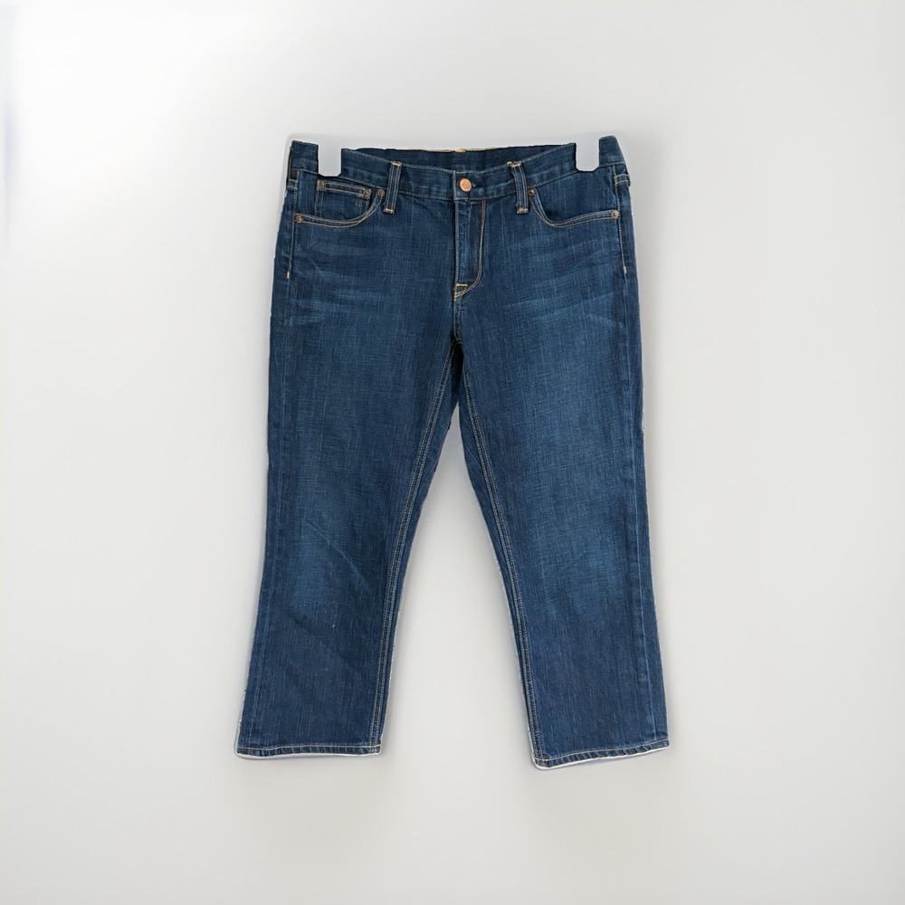 matchstick womens jeans cropped capris designer denim STRETCH 30 waist EUC W102